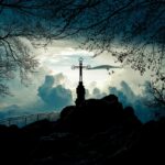 landscape, darkness, darling, nature, clouds, cruz, trees, mistica